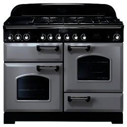Rangemaster Classic Deluxe 110 Dual Fuel Range Cooker Royal Pearl